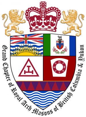 Grand Chapter of Royal Arch Masons of British Columbia and Yukon Coat of Arms 2021